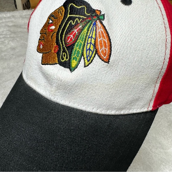 Chicago Blackhaws NHL Embroidered Logo Adjustable Cap by Kick 10 Pro Gear Red OS - Picture 5 of 12